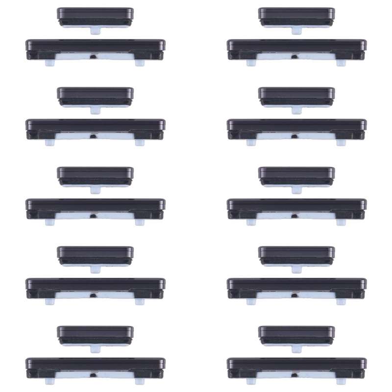 For Samsung Galaxy S23 Ultra SM-S918B 10pcs Power Button and Volume Control Button (Black)