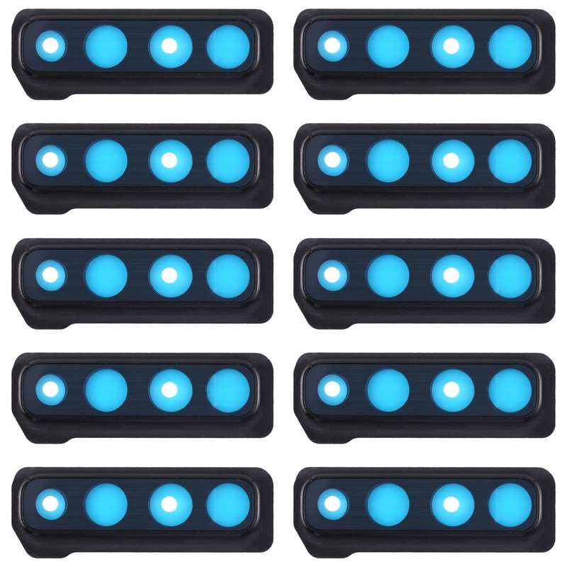 For Galaxy A9 (2018) A920F/DS 10pcs Camera Lens Cover (Black)