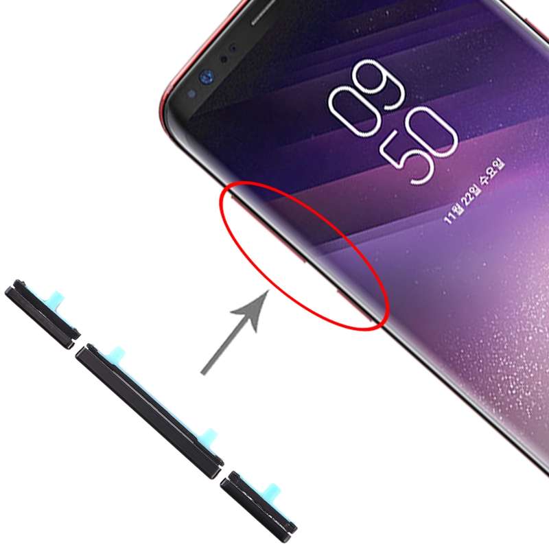 For Galaxy S8 / Galaxy S8+ 10 Set Side Keys(Red)