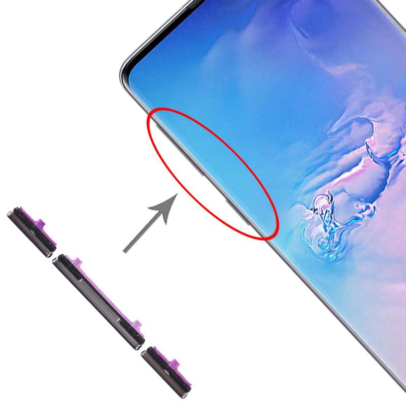 For Galaxy S10 / Galaxy S10+ 10 Set Side Keys(Green)