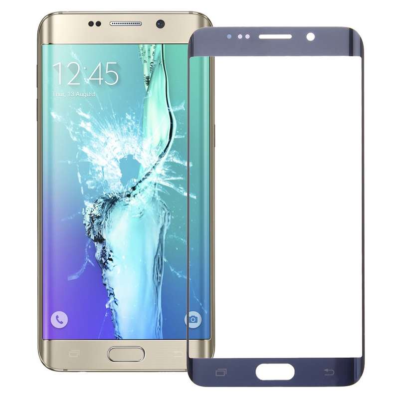 For Galaxy S6 Edge+ / G928 Front Screen Outer Glass Lens (Gold)