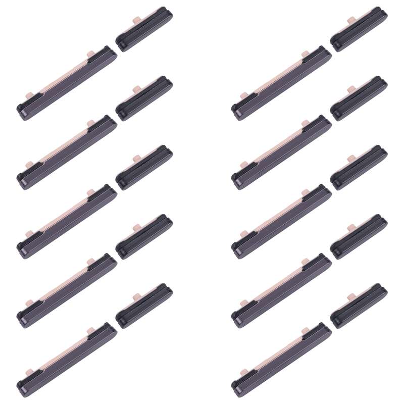 For Samsung Galaxy S24 SM-S921B 10pcs Original Power Button and Volume Control Button (Black)