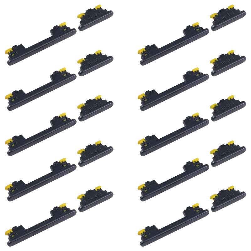 For Samsung Galaxy A54 SM-A546B 10pcs Original Power Button and Volume Control Button (Black)