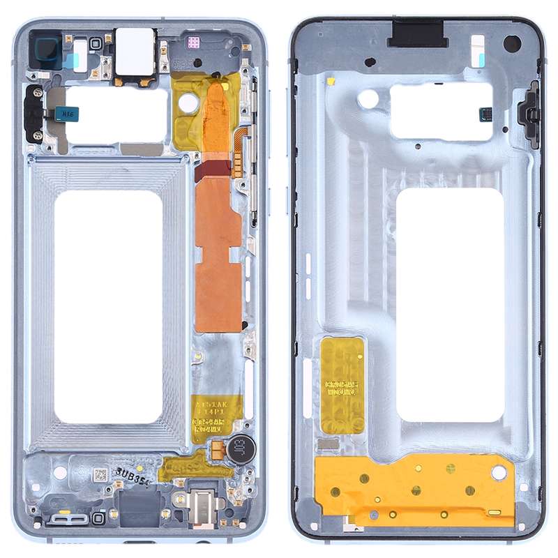 For Samsung Galaxy S10e SM-G970F/DS, SM-G970U, SM-G970W Middle Frame Bezel Plate with Side Keys (Wh