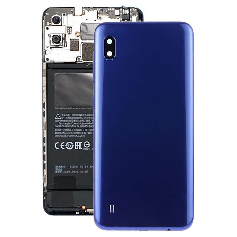 For Galaxy A10 SM-A105F/DS, SM-A105G/DS Battery Back Cover with Camera Lens & Side Keys (Black)