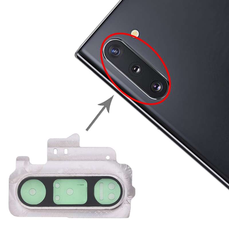 For Galaxy Note 10 10pcs Camera Lens Cover (Grey)