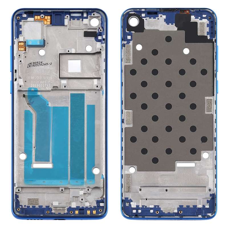 Front Housing LCD Frame Bezel Plate for Motorola Moto One Vision(Black)
