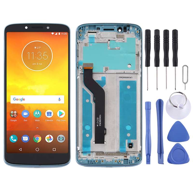 TFT LCD Screen for Motorola Moto E5 Plus Digitizer Full Assembly with Frame(Black)