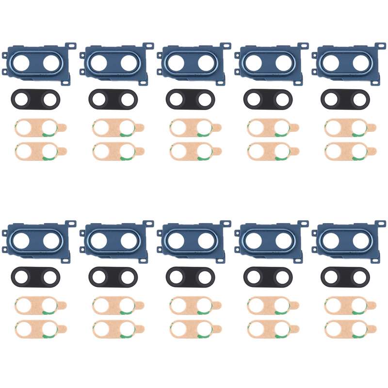 For Huawei Enjoy 9 Plus 10pcs Camera Lens Cover (Blue)