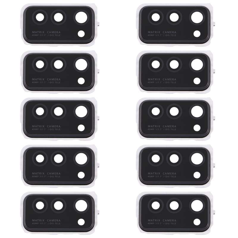 For Huawei Honor V30 10pcs Camera Lens Cover (Black)