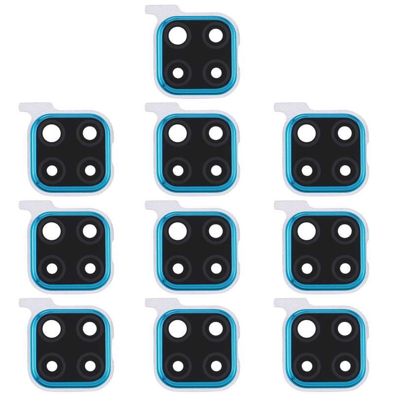 For Huawei Nova 5i Pro 10pcs Camera Lens Cover (Blue)