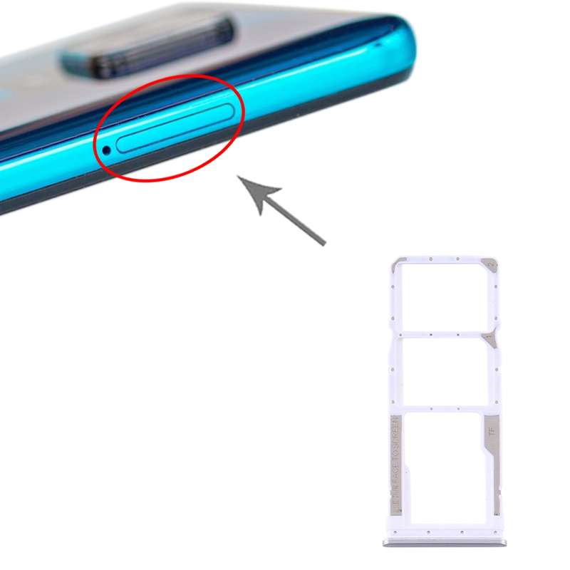 SIM Card Tray + SIM Card Tray + Micro SD Card Tray for Xiaomi Redmi Note 9S/Redmi Note 9 Pro Max/Red