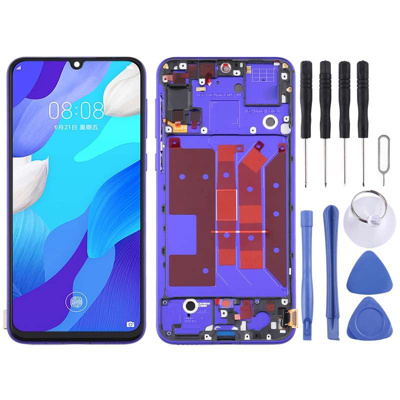 Original OLED LCD Screen for Huawei Nova 5 Pro Digitizer Full Assembly with Frame(Black)