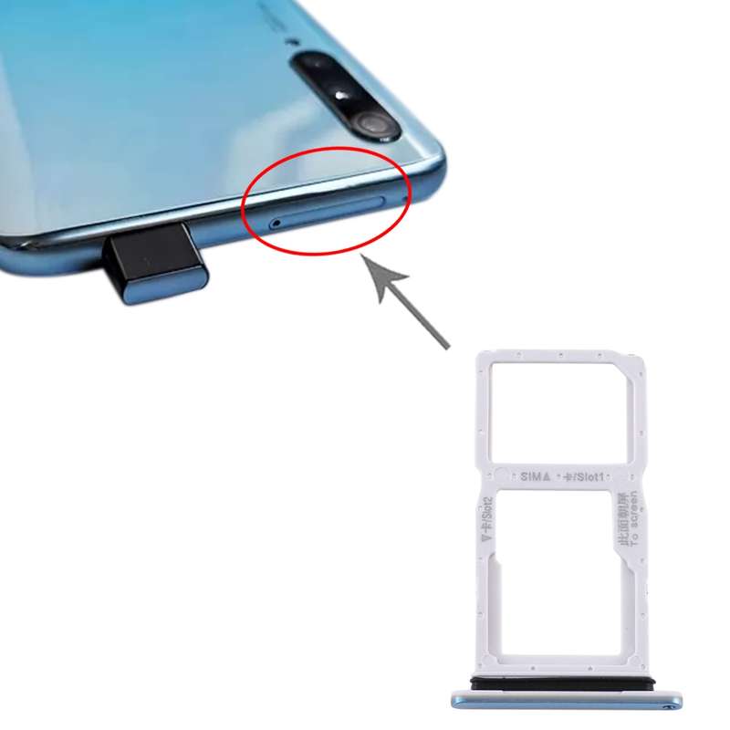 SIM Card Tray + SIM Card Tray / Micro SD Card Tray for Huawei Y9s 2020 (Black)
