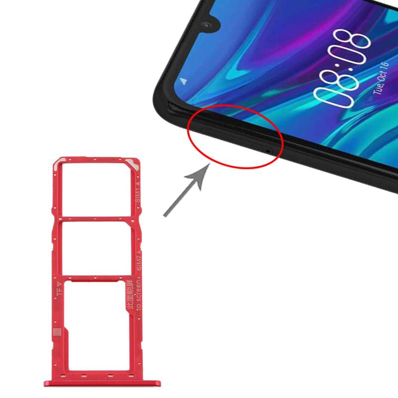 SIM Card Tray + SIM Card Tray + Micro SD Card Tray for Huawei Y6 Pro (2019) (Green)