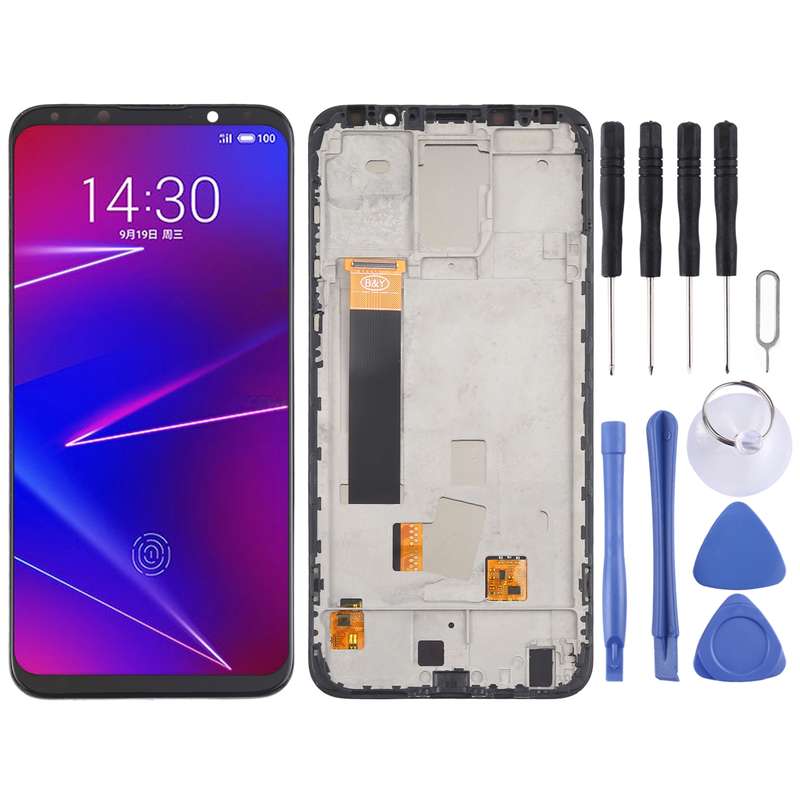 TFT LCD Screen for Meizu 16X Digitizer Full Assembly with Frame, Not Supporting Fingerprint Identifi