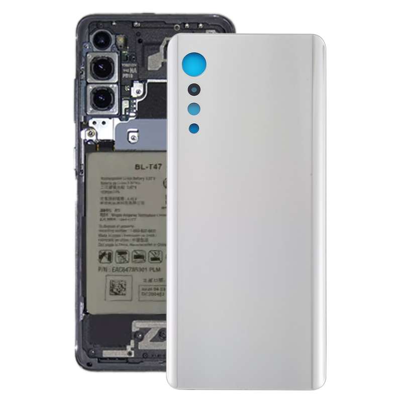 Battery Back Cover for LG Velvet LMG910EMW LM-G910EMW / Velvet 5G KR Version LM-G900N LM-G900EM(Silv