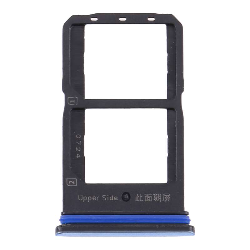 For Vivo Y70s V2002A SIM Card Tray + SIM Card Tray (Black)
