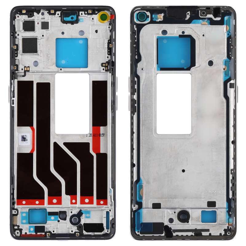 For OPPO Reno5 Pro 5G PDSM00, PDST00, CPH2201 Original Front Housing LCD Frame Bezel Plate (Blue)