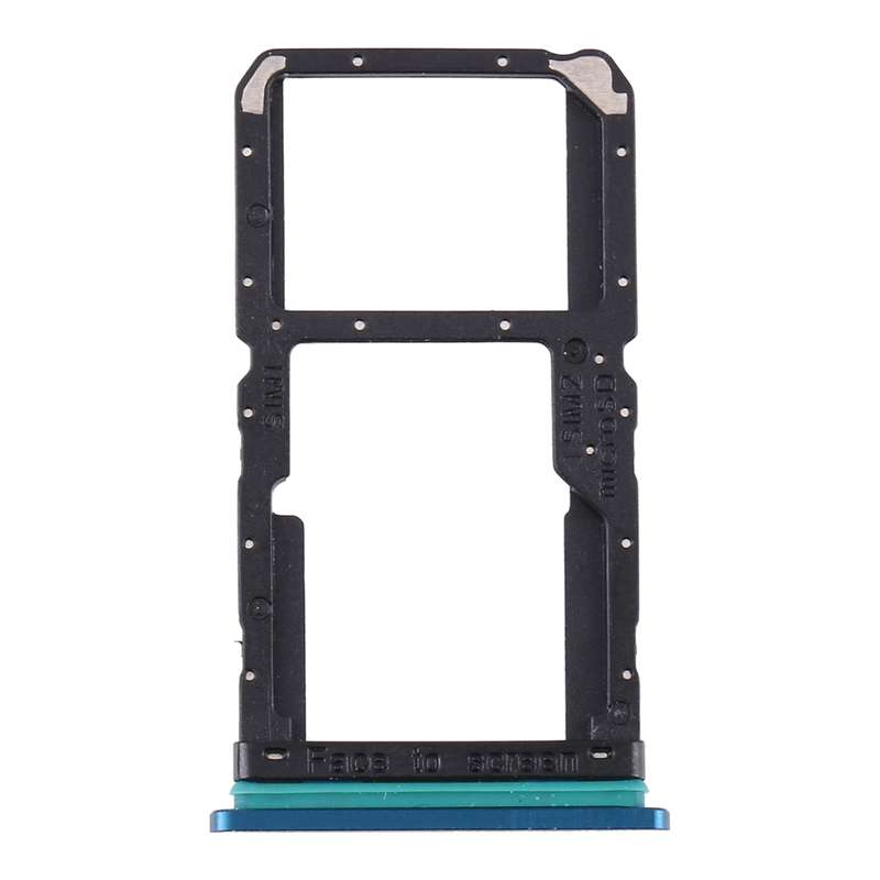 For OPPO Reno2 PCKM70 PCKT00 PCKM00 CPH1907 SIM Card Tray + SIM Card Tray / Micro SD Card Tray (Gre