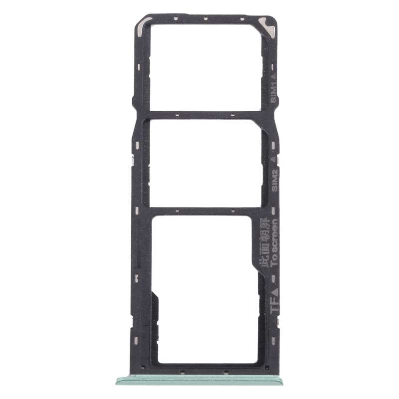 For OPPO Realme C11 RMX2185 SIM Card Tray + SIM Card Tray + Micro SD Card Tray (Grey)