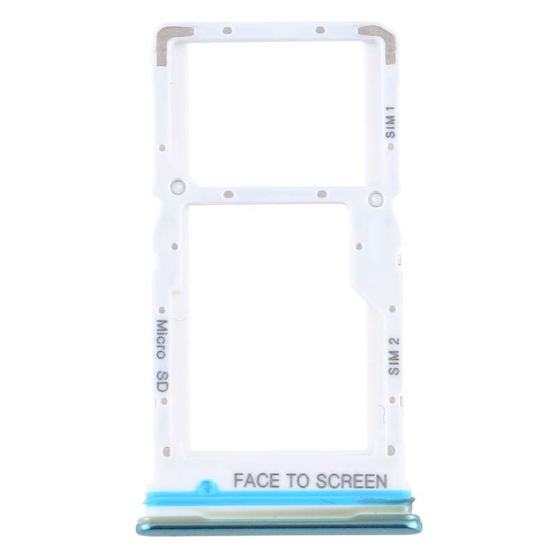 SIM Card Tray + SIM Card Tray / Micro SD Card Tray for Xiaomi Mi 10T Lite 5G (Blue)