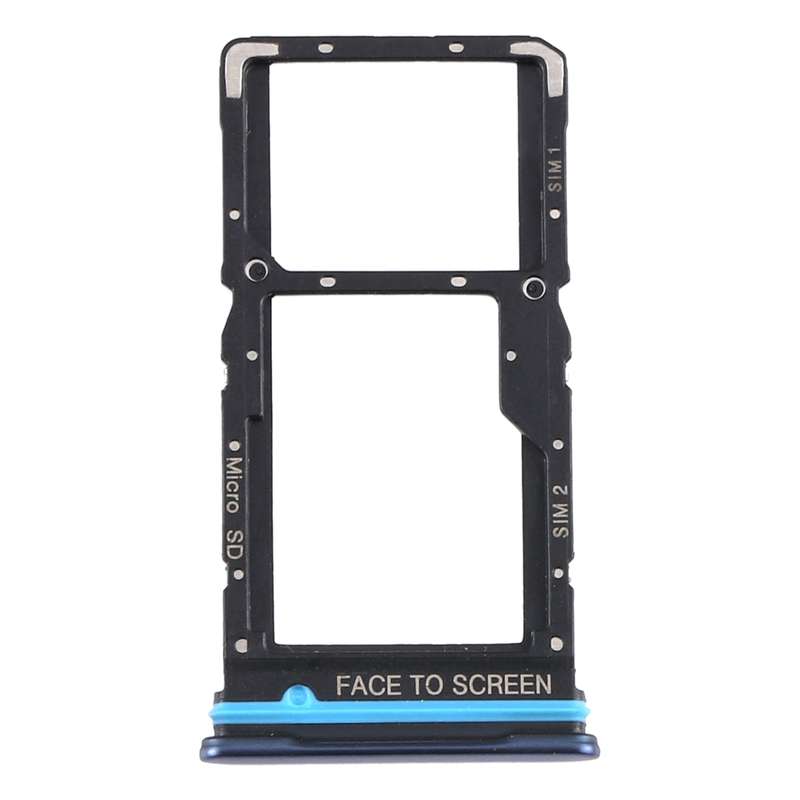 SIM Card Tray + SIM Card Tray / Micro SD Card Tray for Xiaomi Mi 10T Lite 5G (Blue)