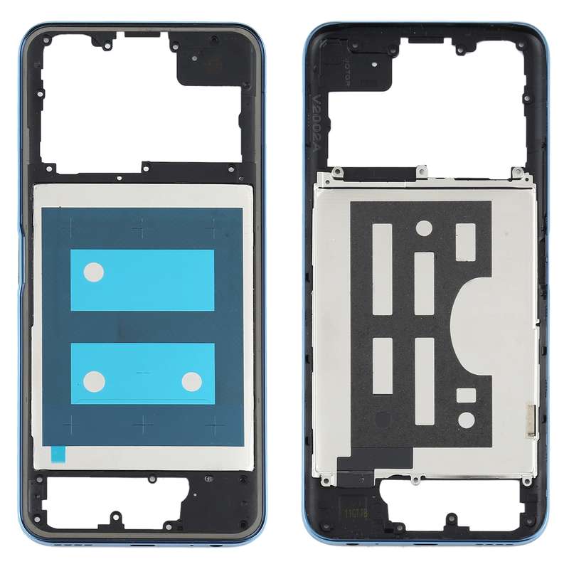 For Vivo Y70s Middle Frame Bezel Plate(Black)