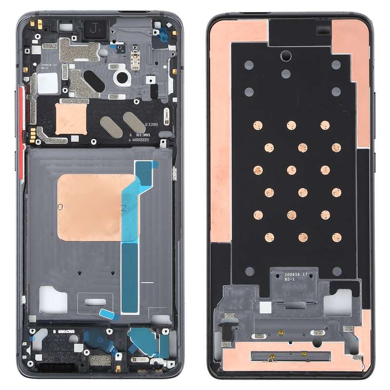 Original Front Housing LCD Frame Bezel Plate for Xiaomi Redmi K30 Ultra M2006J10C(Black)