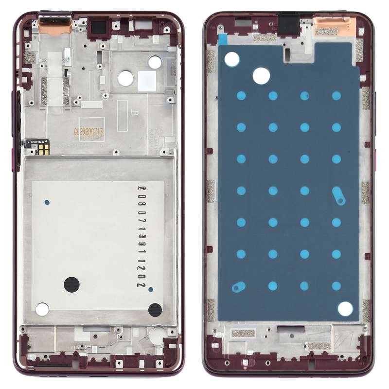 Front Housing LCD Frame Bezel Plate for Motorola One Hyper XT2027 XT2027-1 (Orange)