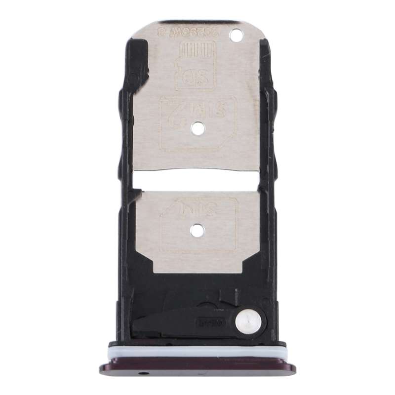 SIM Card Tray + SIM Card Tray / Micro SD Card Tray for Motorola Edge XT2063-3 (Black)