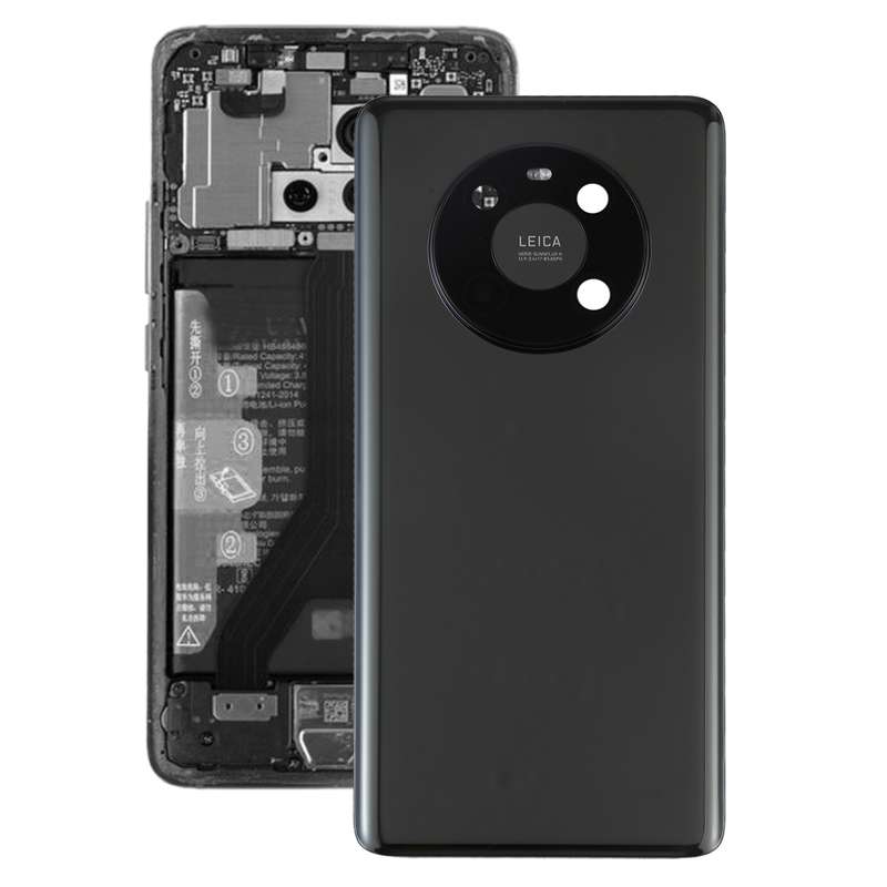 Original Battery Back Cover with Camera Lens Cover for Huawei Mate 40(Silver)