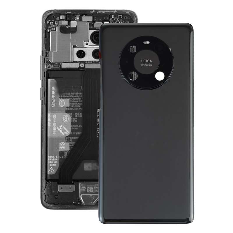 Original Battery Back Cover with Camera Lens Cover for Huawei Mate 40 Pro(Silver)