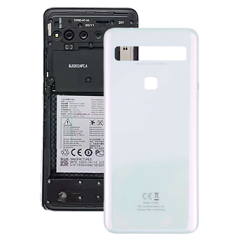 Original Battery Back Cover for TCL 10L (10 Lite) T770H(White)