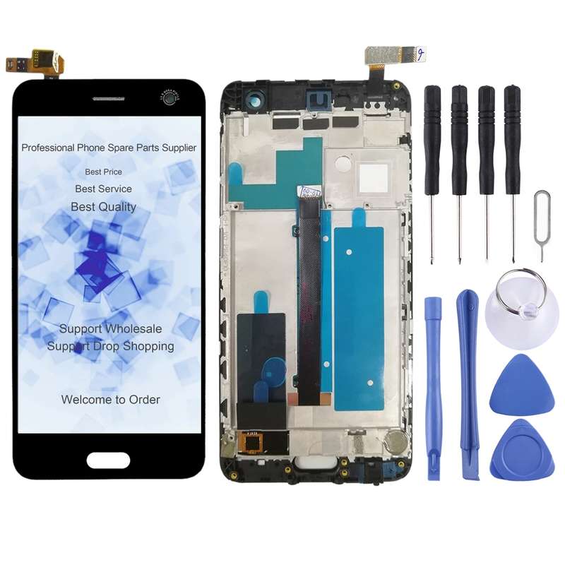 OEM LCD Screen For ZTE Blade V8 BV0800 Digitizer Full Assembly with FrameBlack)