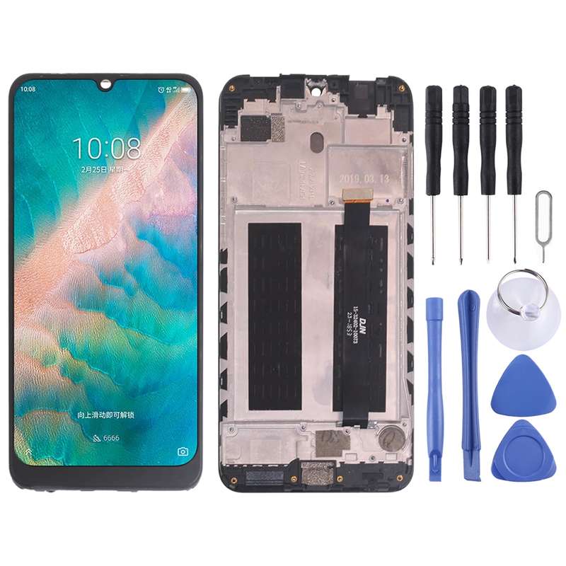 OEM LCD Screen for ZTE Blade V10 Digitizer Full Assembly with FrameBlack)