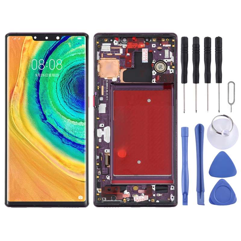 Original OLED LCD Screen for Huawei Mate 30 Pro Digitizer Full Assembly with Frame (Green)