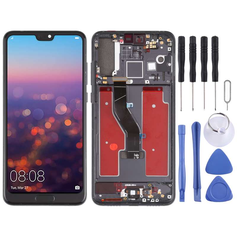 Original OLED LCD Screen for Huawei P20 Pro Digitizer Full Assembly with Frame(Blue)