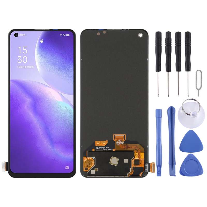 Original OLED Material LCD Screen and Digitizer Full Assembly for OPPO Reno5 5G / Reno7 5G PEGM00 PE