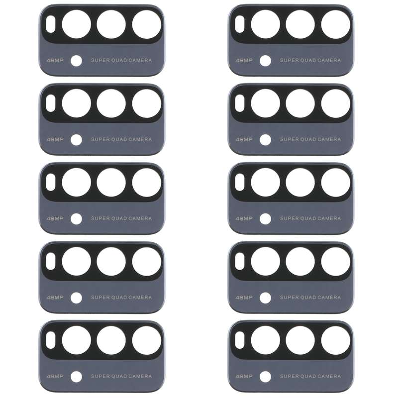 10 PCS Back Camera Lens for Xiaomi Redmi Note 9 4G M2010J19SC (Blue)