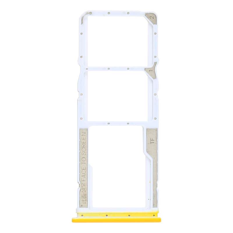SIM Card Tray + SIM Card Tray + Micro SD Card Tray for Xiaomi Poco M3 M2010J19CG M2010J19CI (Blue)