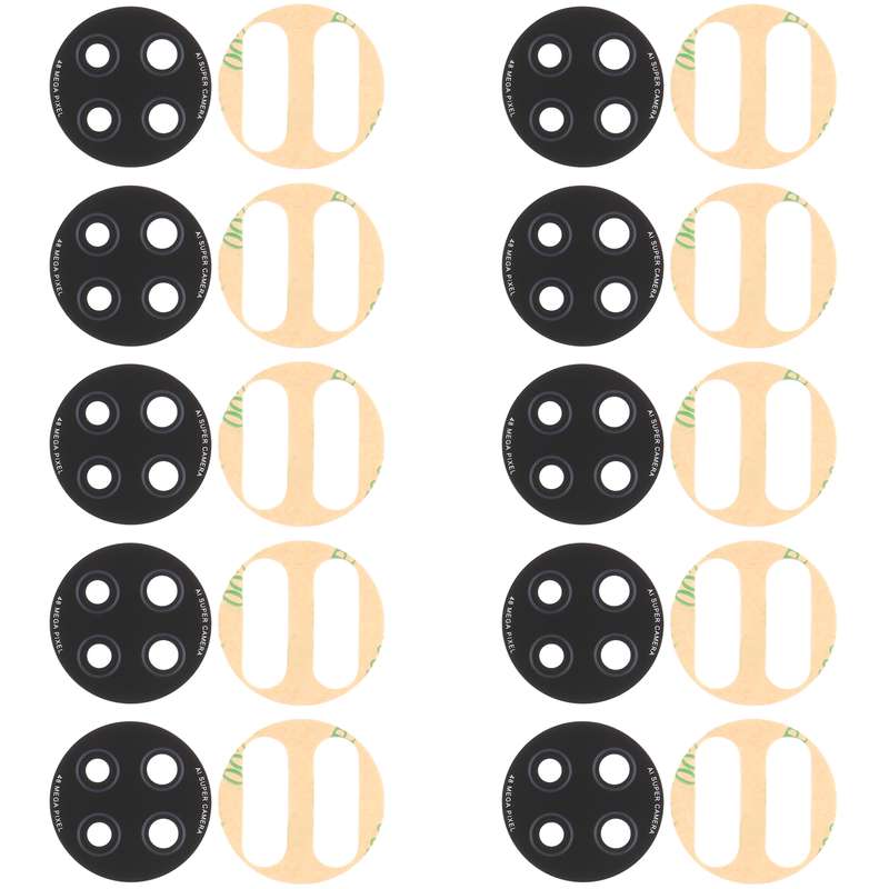 10 PCS Back Camera Lens for Xiaomi Redmi Note 9 5G M2007J22C