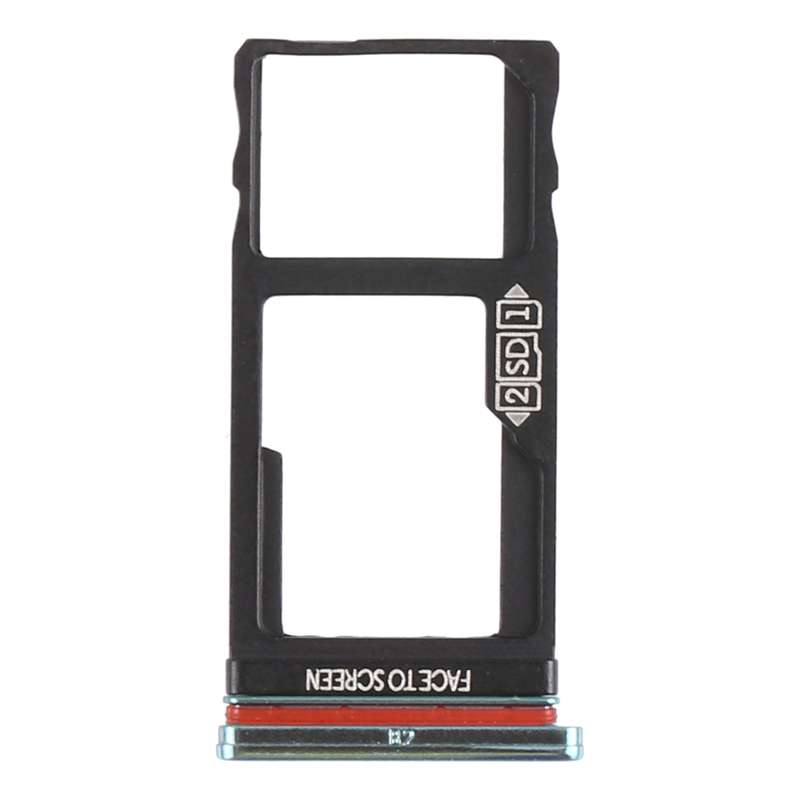 SIM Card Tray + Micro SD Card Tray for Motorola Moto One Action XT2013-1 XT2013-2 XT2013-4 (Silver)