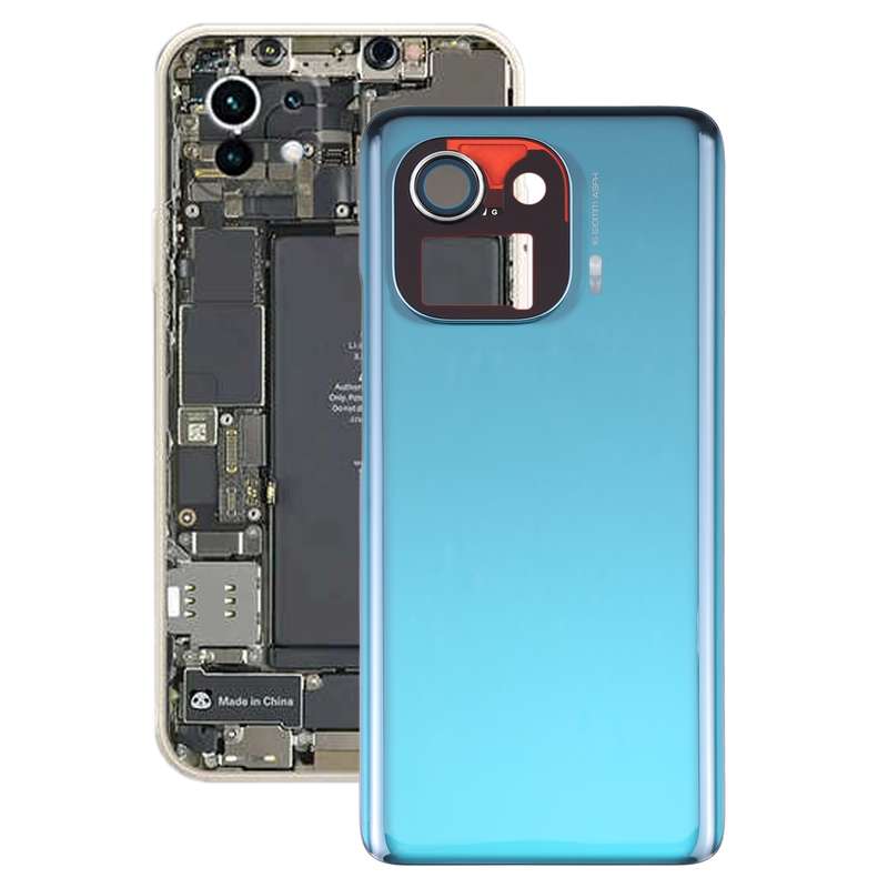 Original Battery Back Cover for Xiaomi Mi 11 Pro(Black)