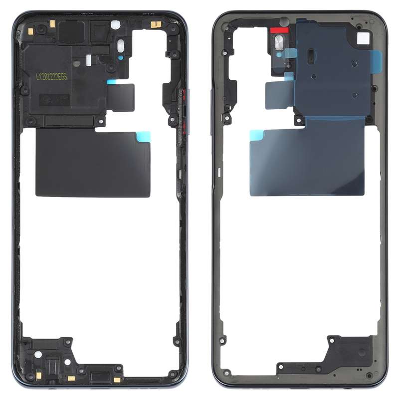 Middle Frame Bezel Plate for Xiaomi Redmi Note 10 M2101K7AI M2101K7AG(Black)