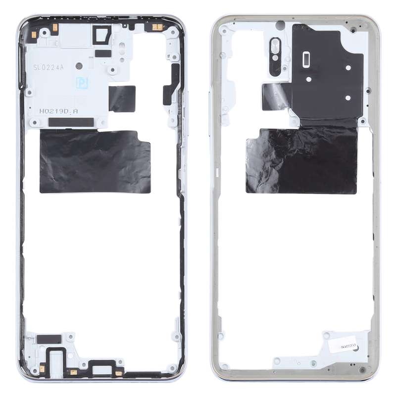 Middle Frame Bezel Plate for Xiaomi Redmi Note 10 M2101K7AI M2101K7AG(Black)