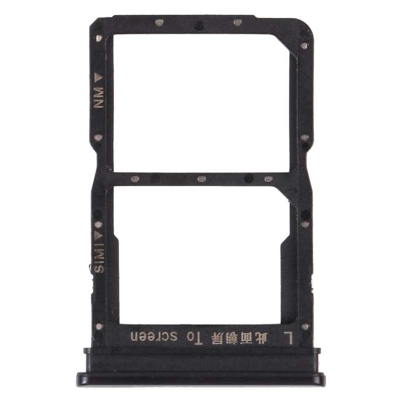SIM Card Tray + NM Card Tray for Huawei P Smart S (Silver)