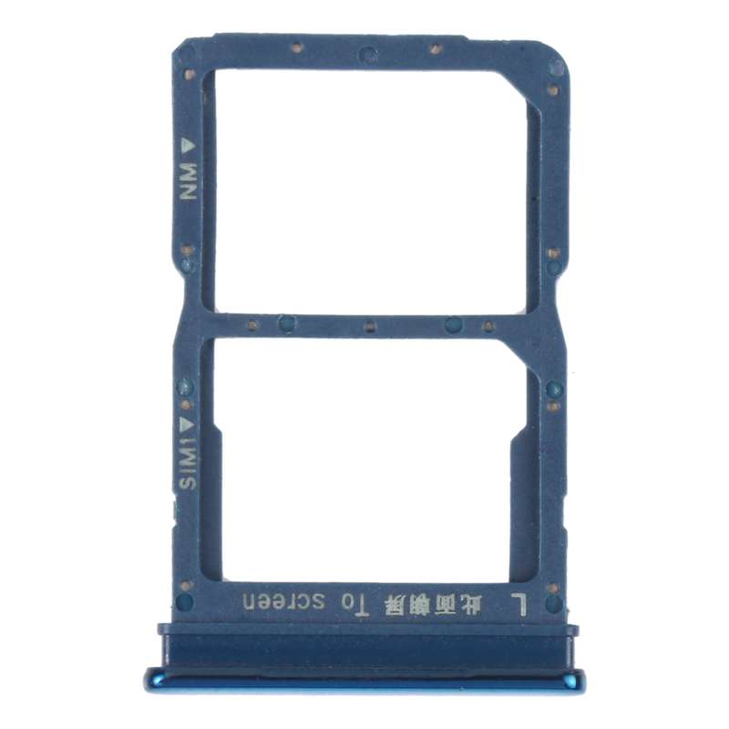 SIM Card Tray + NM Card Tray for Huawei P Smart S (Silver)