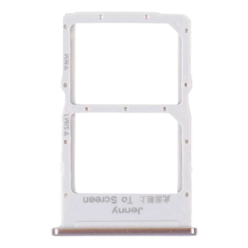 SIM Card Tray + NM Card Tray for Huawei Nova 7i (Silver)