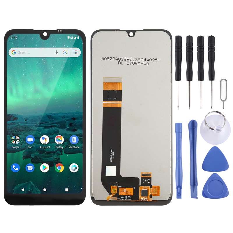 LCD Screen and Digitizer Full Assembly for Nokia 1.3 TA-1216 TA-1205(Black)